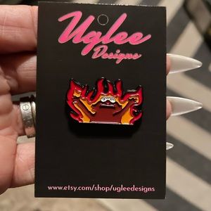 Fire Elmo hard enamel pin